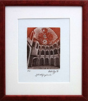 Zlínský zámek - Herbert Kisza - grafika 